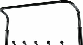 Fogas cipőtartóval, fekete fém, BARNUM