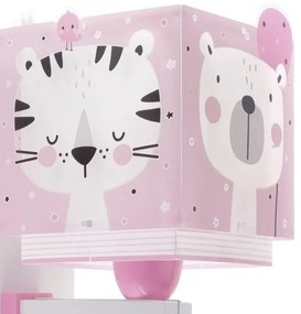 Dalber 63119S - Gyermek fali lámpa JUNGLE 1xE27/15W/230V rózsaszín