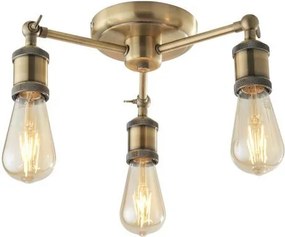 ENDON 97243 HALO Loft Mennyezeti Lámpa Antik Sárgaréz E27 IP20