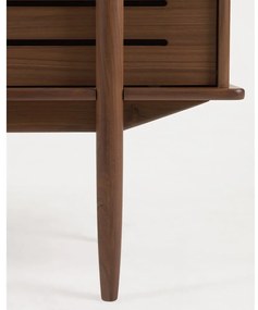 Carolin könyvespolc diófa dekorral, 130 x 169 cm - Kave Home