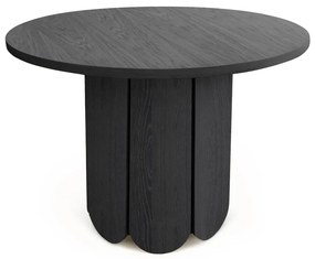 Kerek étkezőasztal tölgyfa dekorral ø 98 cm Soft – Woodman