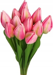 Tulipán Csokor Tulipán Művirág Gumi 35CM 12DB
