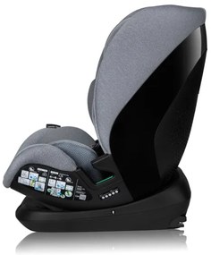 Lionelo - Forgatható autós gyerekülés alappal LAVENDER i-Size 76-150 cm Grey Stone