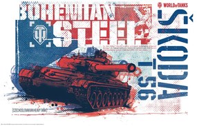 Plakát World of Tanks - Bohemian Steel