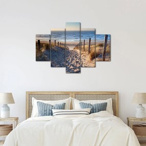 Kép - Út az északi-tengeri strandra, Hollandia (150x105 cm)