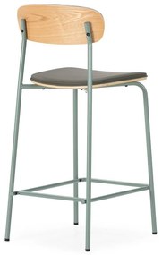 Sötétzöld kárpitozott bárszék szett 2 db-os (ülésmagasság 65,5 cm) Saula – Marckeric