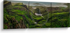 Kép - Quiraing, Skócia (órával) (90x30 cm)