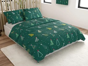 Mikroszálas ágyneműhuzat CHRISTMAS DRIFT zöld Ágyneműhuzat mérete: 70 x 90 cm | 140 x 200 cm