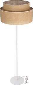 Juta Boho Álló Lámpa Lámpabúra Juta Henger 45CM