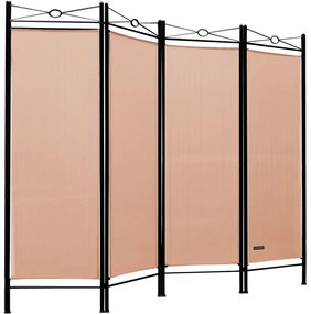 Lucca púder rózsaszín paraván 180x163 cm, 2 db