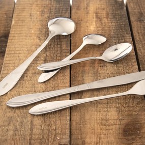 Ezüstszínű rozsdamentes acél evőeszköz készlet 24 db-os Satin – Orion