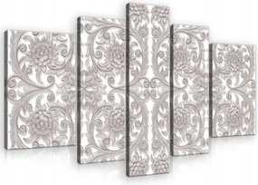 Vászonkép 170x100 moduláris poliptich virág dísz fali dekoráció