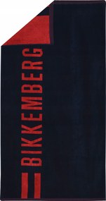 Bikkembergs Strandtörölköző BKK3MTW01 Navy nagy méretű fürdőlepedő
