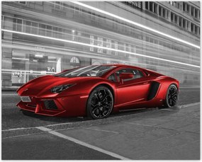 Poszterek 50x40 Piros autó