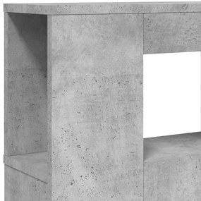 betonszürke szerelt fa LED-es fejtámla 180x18,5x103,5 cm