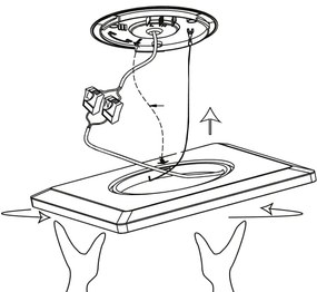 Eglo 900094 - LED RGBW Dimmelhető mennyezeti lámpa ROVITO-Z LED/16,5W/230V fekete