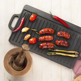 Öntöttvas grill lap 23x45,5 cm LITINA – Orion