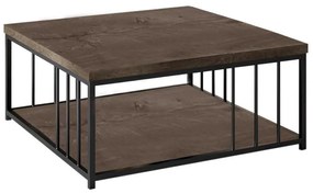 Dohányzóasztal Zenn - Walnut, Black