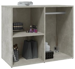 betonszürke szerelt fa pipereszekrény 80 x 40 x 65 cm