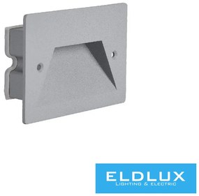 UNIVERSO Lábazati süllyesztett LED lámpa 3w 150lm CCT.kap IP65 Szürke 120x85x35mm