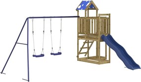 vidaXL impregnált fenyőfa kültéri játszószett