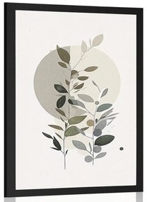 Plakát minimalista növénykék boho stílusban