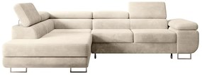 Sarokkanapé Stiletto (B) (világos bézs + ezüst). 1099690