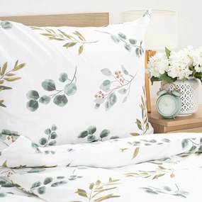 4Home Pamut ágynemű Eukaliptusz, 135 x 200 cm, 80 x 80 cm