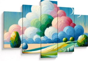 Kép - Tájkép felhővel (150x105 cm)