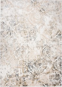 Hera Szőnyeg 140x200 Stílusos Modern Divatos Fényes Bézs krém szürke w25