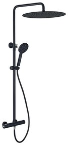 BATH DELUXE 31-120-13-63-00 - Zuhanygarnitúra termosztatikus csappal DRAGOR matt fekete
