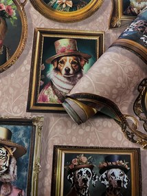 Holden Decor Imaginarium 3 Holden Regal Beasts Wallpaper rózsaszín állatos papír tapéta – 13793