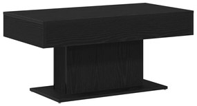 Fekete Tölgy Kávézóasztal 96x50x45 cm Műanyagolt Fa