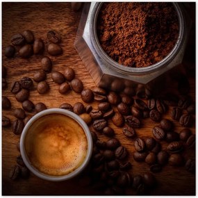 Poszterek 140x140 Natúr kávé