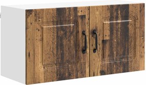 vidaXL Konyhaszekrény tárolóval Kalmar Öreg fa 80 x 31 x 40 cm Faanyag