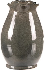 Kerámia váza kancsó formájú, közepes, szürke