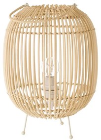 Natúr színű rattan asztali lámpa rattan búrával (magasság 30,5 cm) Natural Way – Casa Selección