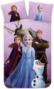 Disney Jégvarázs Friendship gyerek, ovis ágyneműhuzat 100×140 cm, 40×45 cm