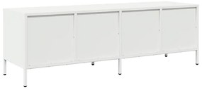 fehér hidegen hengerelt acél TV-szekrény 135 x 39 x 43,5 cm