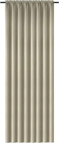 Függöny OXFORD 140x270 cm, világos bézs Felfüggesztés: Hullámos sínszalag