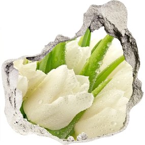3d-s lyukat fali matrica Fehér tulipán nd-p-49549577