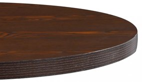 sötétbarna MDF bisztróasztal 80 cm