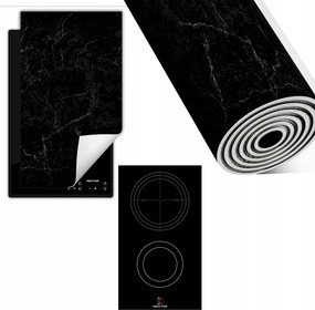 Indukciós Védőszőnyeg Konyhapult 30x52 fekete márvány