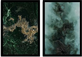 Falfestmény szett Colops 36x51 cm 2 db zöld