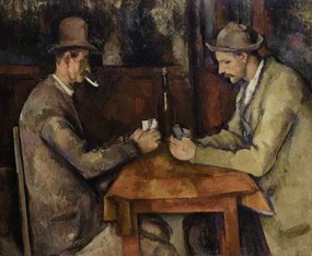 Cezanne, Paul - Festmény reprodukció The Card Players, 1893-96, (40 x 35 cm)