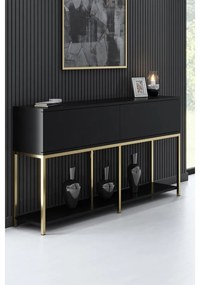 Konzolasztal Lord - Black, Gold