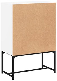 fehér kisszekrény üvegajtókkal 69x37x100 cm