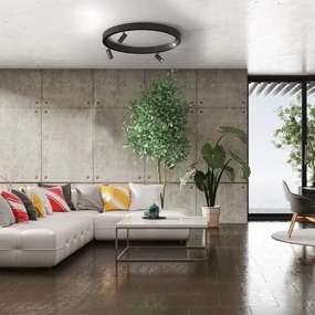 LED Spotlámpa sínrendszerhez MAGNETIC TRACK LED/7W/48V 3000K fekete