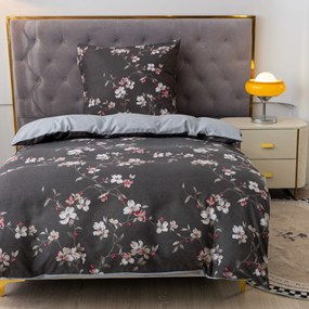 BLOSSOM szürke mikroszálas flanel ágyneműhuzat Ágyneműhuzat mérete: 70 x 90 cm | 140 x 200 cm