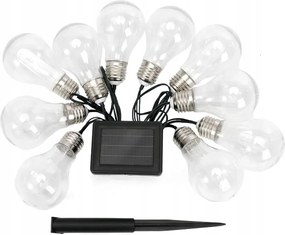 Napelemes kerti girland 3.8 m 10x Led 0.06W IP44 Napelemes Zuma Line